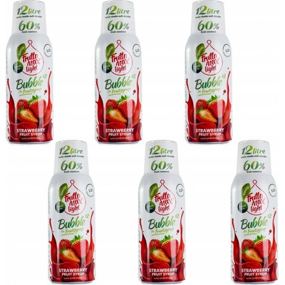Fruttamax Sada sirupů Jahoda Light 6 x 0,5 l