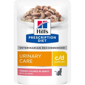 Hill's HILL'S PD Prescription Diet Feline c/d Сьомга 85 г пакетче