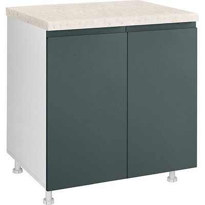 Matis Кухненски шкаф долен с две врати Aura D80 зелен