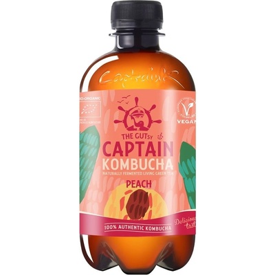 Captain Kombucha Kombucha bio broskev 400 ml – Zboží Mobilmania