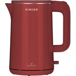Singer Електрическа кана Singer - WK-15050 SCR, 2200W, 1.5 l, червена (15050 SCR) Електрически кани