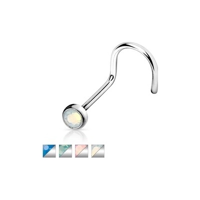 Piercingate piercing do nosu PNO00227 kulička bílá