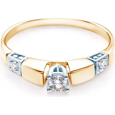 SAVICKI Годежен пръстен: двуцветно злато. диамант