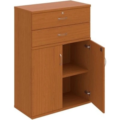 Hobis Policová skriňa Strong, zámok, 80x115,2x40 cm, čerešňa/čerešňa SZ 3 80 03