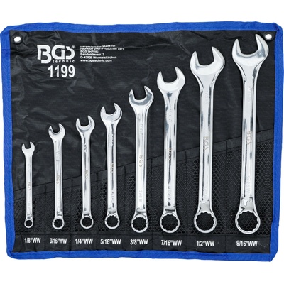 BGS Technic Sada očkoplochých kľúčov palcové veľkosti 1/8