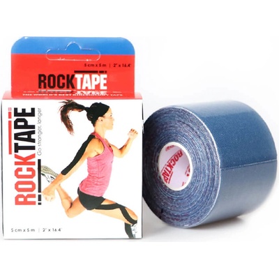 RockTape kineziologický tejp tmavěmodrý 5 cm x 5 m