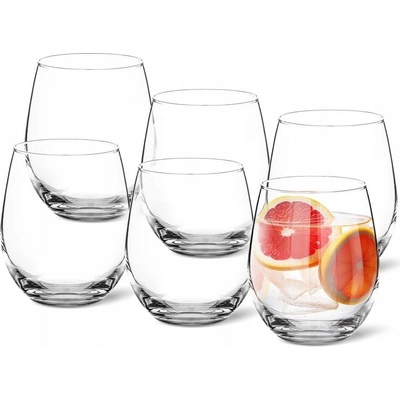 Altom Design Sklenice na drinky nebo vodu Diamond 6 x 390 ml