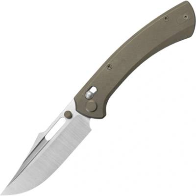 Geo Knife Strix Hand-Rubbed Satin, M390 Blade, Stonewash Bronze Ti GEO2510C