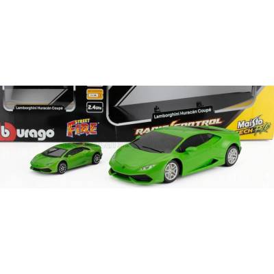 MAISTO LAMBORGHINI SET 2X HURACAN LP610-4 2014 GREEN 1:24