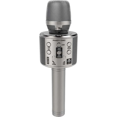 iDance Bluetooth детски караоке микрофон с LED светлинивсребърен цвят iDance (PM15L(SL))