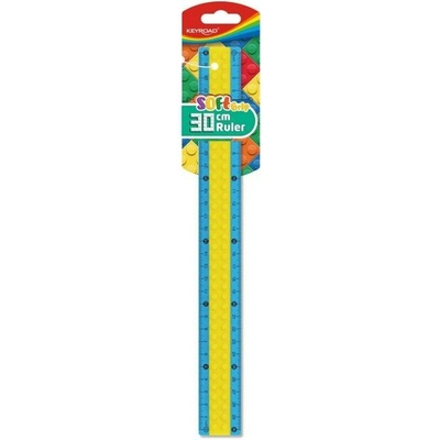 Keyroad pravítko 30 cm ohybné, dizajn LEGO mix farieb KR972609