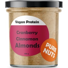 Pure Nuts Proteinová mandľová nátierka s brusnicami a škoricou 330 g