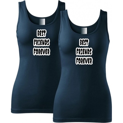 Povidlo cz tílka pro kamarádky BFF best friends forever Námořní modrá