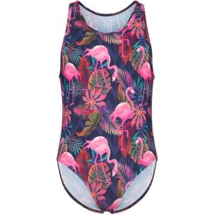 Heber Peak Детски комплект бикини Heber Peak Kid's SeapineHe. Swimsuit Swimsuit - Flamingo Multi Print - размер 140 (EU) (750-2231-0115)