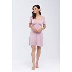 Babella Нощница Koszulka-Simone-Rowa-RowyV-59607-Różowy - Червен, размер XXXL
