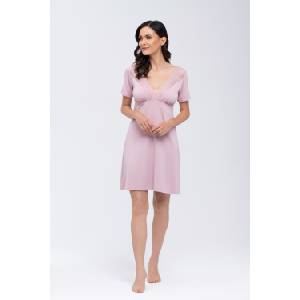 Babella Нощница Koszulka-Simone-Rowa-RowyV-59607-Różowy - Червен, размер XXXL
