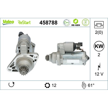 Štartér VALEO 458788