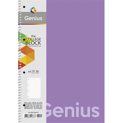 Shkolyaryk Špirálový zošit linajkový A4 PP obal Genius