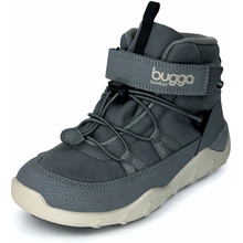 Bugga dětské zimní barefootové boty s membránou CHRIS Gray B00190-09