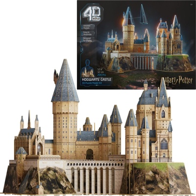 4D BUILD 3D Puzzle Harry Potter: Bradavický hrad 209 ks