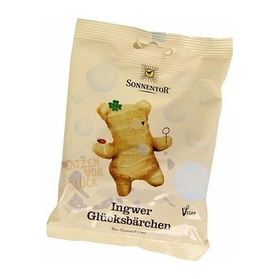 Sonnentor Medvídci gumoví Štěstí se zázvorem vegan BIO 100 g
