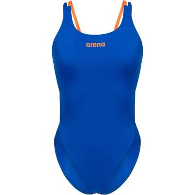 arena Дамски бански костюм Arena Women's Swimsuit Tech Multi Solid Swimsuit - Neon Blue / Team Orange - размер 42 (EU) (150-4531-0617)