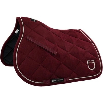 Equestro Podsedlová dečka Cotton Logo burgundy