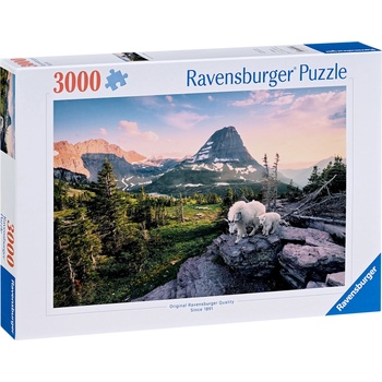Ravensburger Пъзел Ravensburger от 3000 части - Алпийска коза с бебе (12000809)