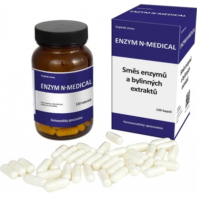 N-Medical Enzym krásne vlasy nechty a pokožka 120 kapsúl