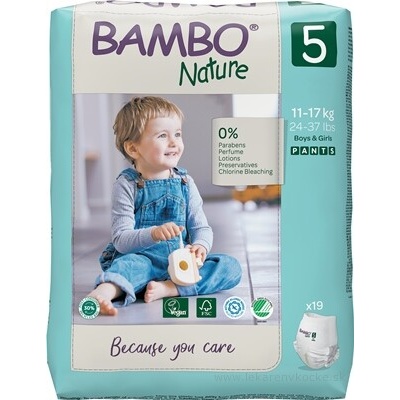 Abena Bambo Nature Pants 5 11-17 kg 19 ks