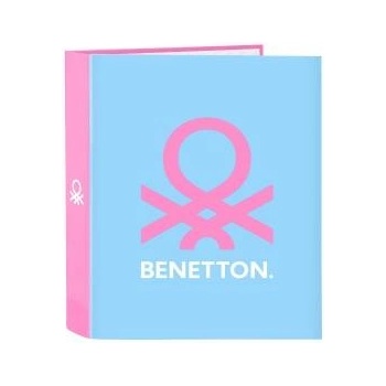 Benetton Папка с пръстени Benetton Spring Розов Небесно синьо A4 27 x 33 x 6 cm