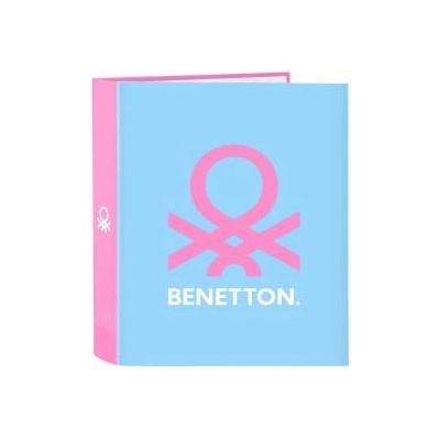 Benetton Папка с пръстени Benetton Spring Розов Небесно синьо A4 27 x 33 x 6 cm