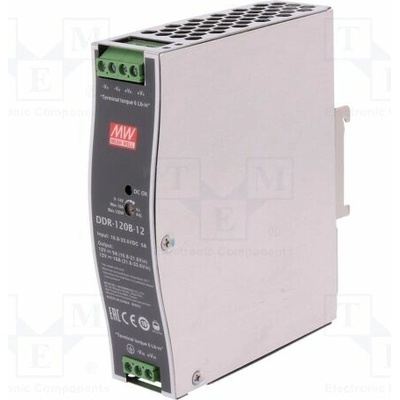 MEAN WELL DDR-120B-12 Měnič: DC/DC; 120W; Uvst: 16,8÷33,6VDC; Uvýst: 12VDC; Ivýst: 10A