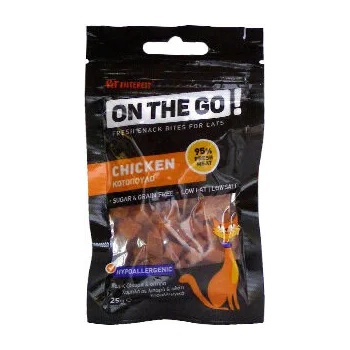 Pet Interest ON THE GO Cat Chicken Bites Хапки чисто месо за котки с пиле 25gr