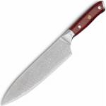 MAKAN Дамаски кухненски нож ZI-42075 - Chef / Червен KP42075
