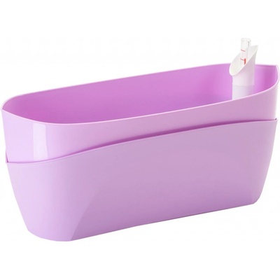 Plastia Truhlík samozavlažovací Doppio 38 cm fialový