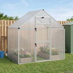 vidaXL Клетка за птици Сребристо 181, 5 x 112, 5 x 173, 5 см (42036854)