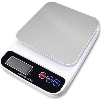 Voltz Дигитална кухненска везна Rosberg R51651P, До 5 кг, 2х ААА батерии, LED екран, Бял/черен (R51651P black/white)
