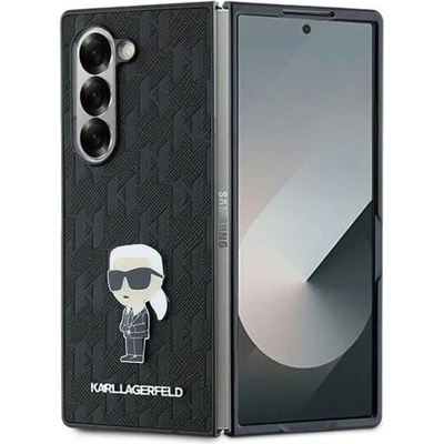 KARL LAGERFELD Saffiano Ikonik Pin Case за Samsung Galaxy Z Fold 6 - черен (3666339322588)
