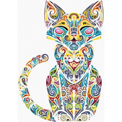 Zuty Malování podle čísel MANDALA KOČKA