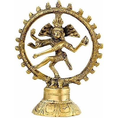 Nefertitis Feng Shui soška Shiva Nataraja mosaz - výška cca 14 cm