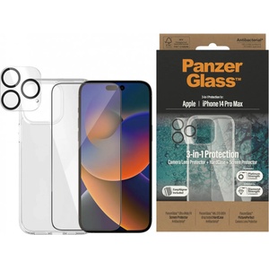 Panzer Стъклен протектор PanzerGlass iPhone 14 Pro Max Bundle (UWF screen protector, HardCase, протектор за камерата)