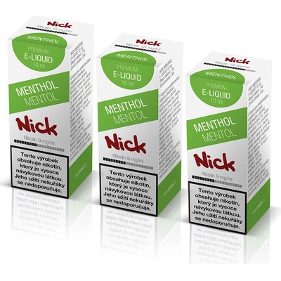 Nick MENTHOL 3 x 10 ml 9 mg