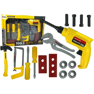 mamido DIY souprava vrtačka kladivo šroubováky