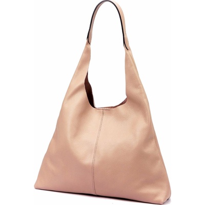 Luka dámska Veľká Kožená Shopper Kabelka Púdrová Ružová A4 26-082