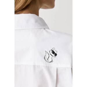 KARL LAGERFELD риза дамска от памук IKON (B3W11034)