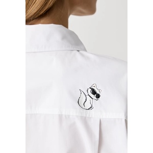 KARL LAGERFELD риза дамска от памук IKON (B3W11034)
