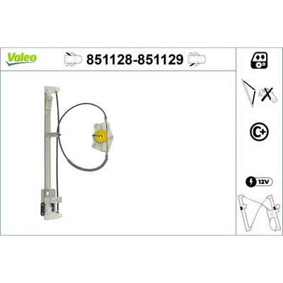 Mechanizmus zdvíhania okna VALEO 851128 851128