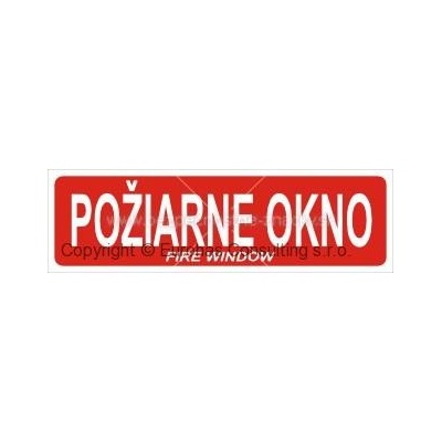 Požiarne okno - piktogram