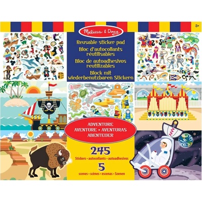Melissa & Doug znovupoužiteľné samolepky dobrodružstvo